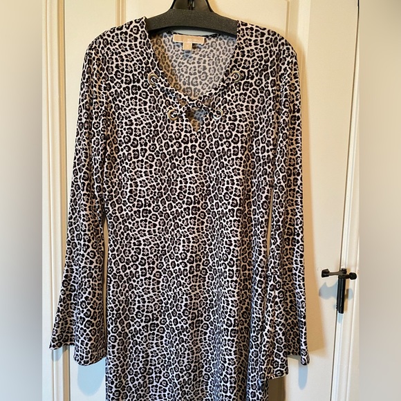 Micheal Kors Leopard Print Dress size M - Picture 5 of 7